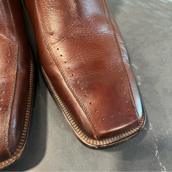 Stacy Adams sz 9.5 brown leather boots main image 4